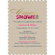 Latte Floral Couples Shower Invitations Image 5 of 5